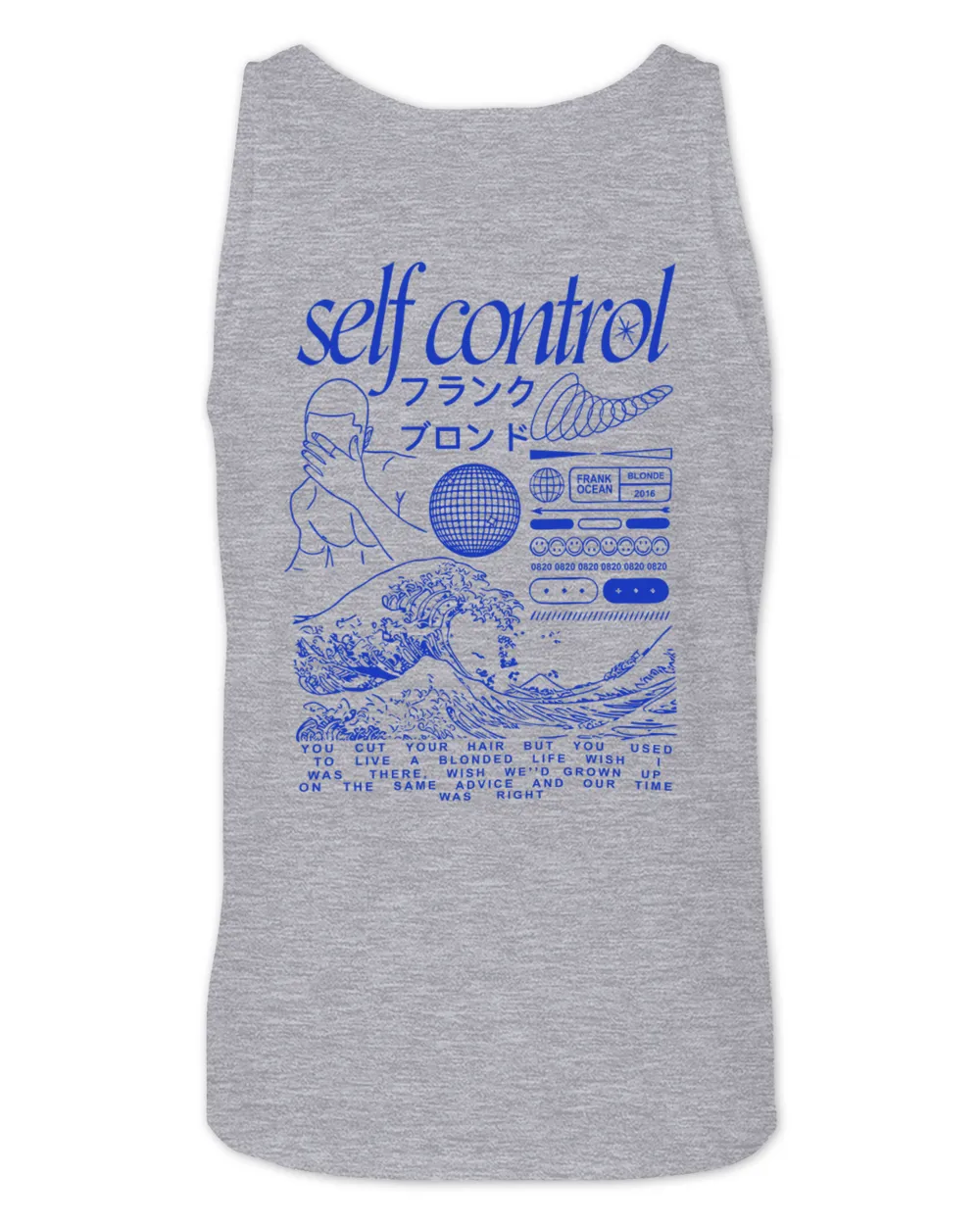 Frank Ocean Blond Self Control Hoodie – Inspired Blonded Album Unisex Sweatshirt Unisex Jersey Tank sport-grey xs