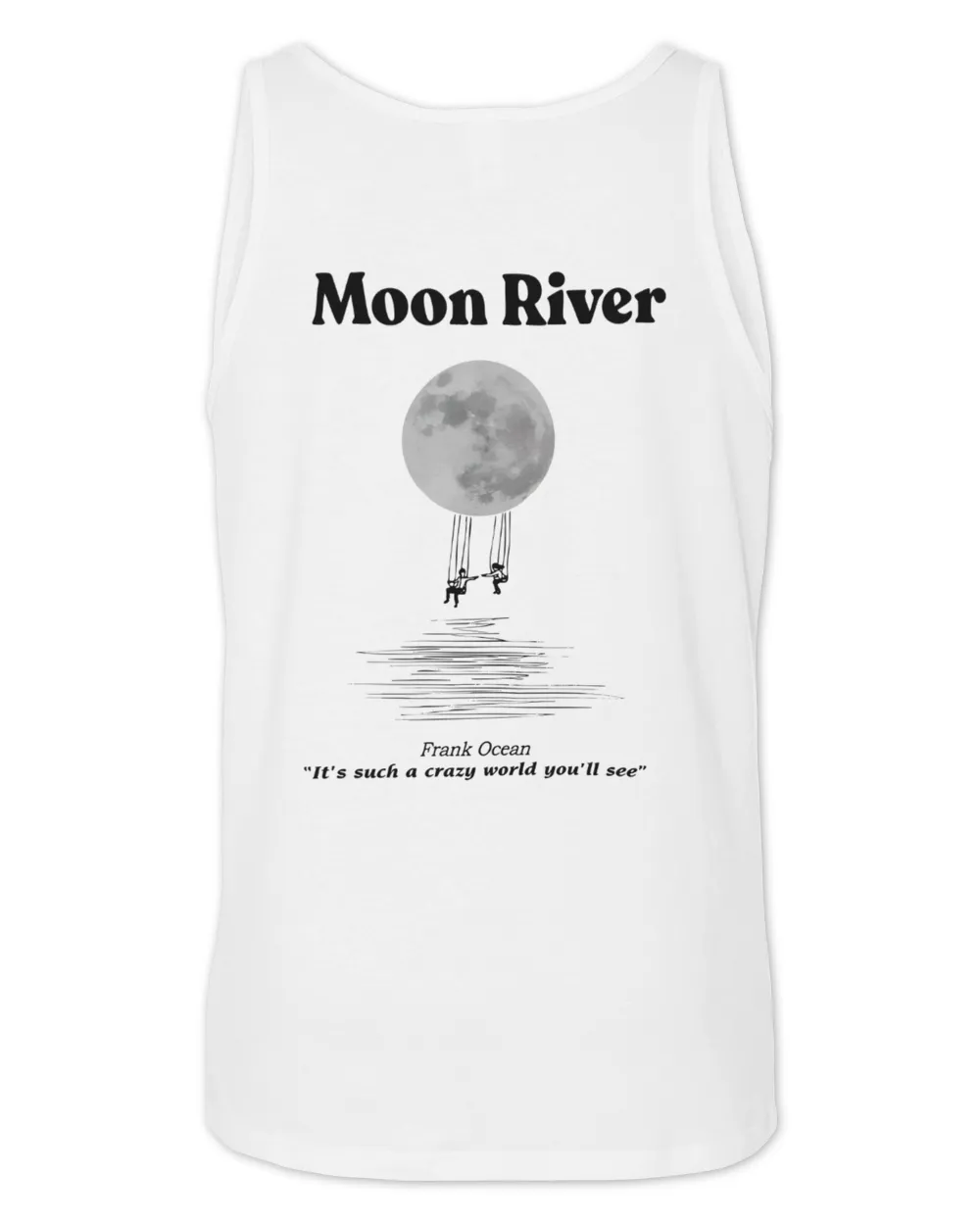 Frank Ocean Blond Moon River Hoodie – Inspired Blonded Album Unisex Sweatshirt Unisex Jersey Tank white xs