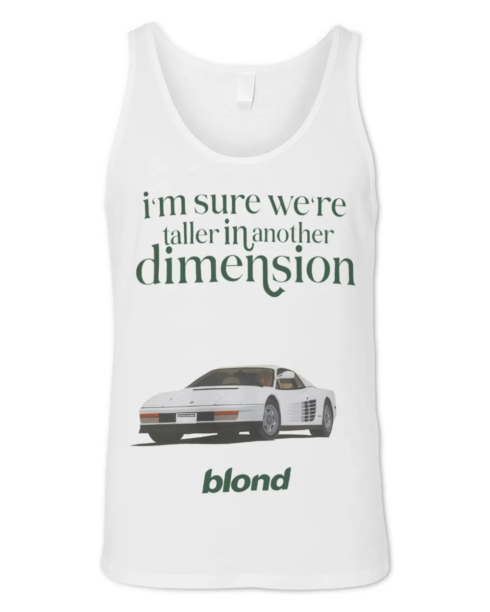 Frank Ocean Blond Sweatshirt – White Ferrari & Channel Orange Album Pullover Unisex Jersey Tank white xs