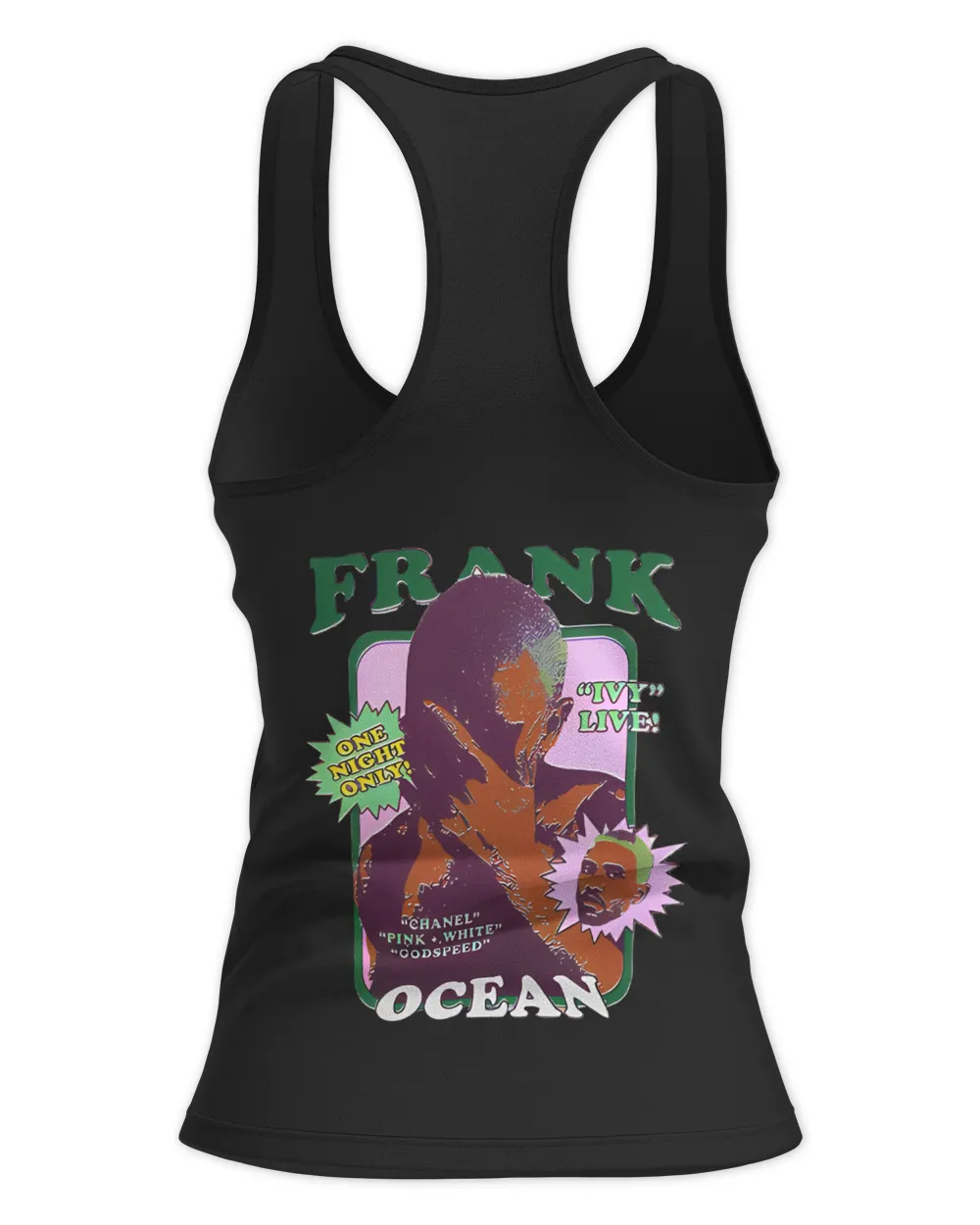 Frank Ocean Ivy Hoodie – Two-Sided Blond Album-Inspired Unisex Sweatshirt Women's Ideal Racerback Tank black xs