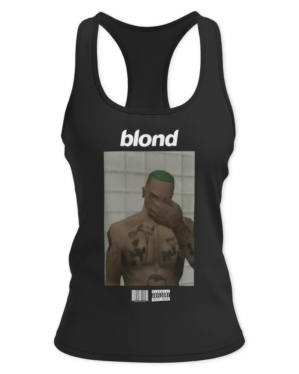 Frank Ocean Sweatshirt – San Andreas Blond Album Heavy Crewneck Women's Ideal Racerback Tank black xs