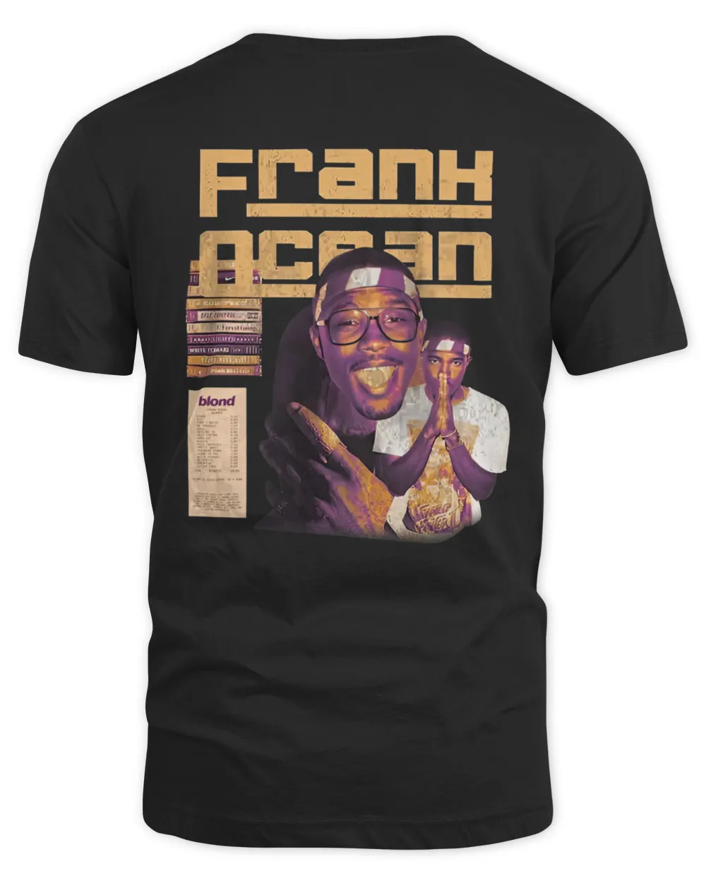 Frank Ocean LIMITED Hoodie – Blonde Album-Inspired Two-Sided Streetwear Unisex Standard T-Shirt black s