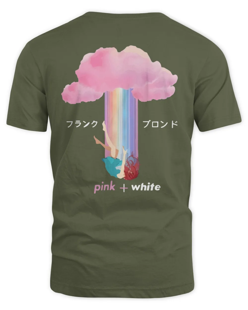 Frank Ocean Blond Hoodie – Pink Vibes Album-Inspired Sweatshirt for Fans Unisex Standard T-Shirt military-green s