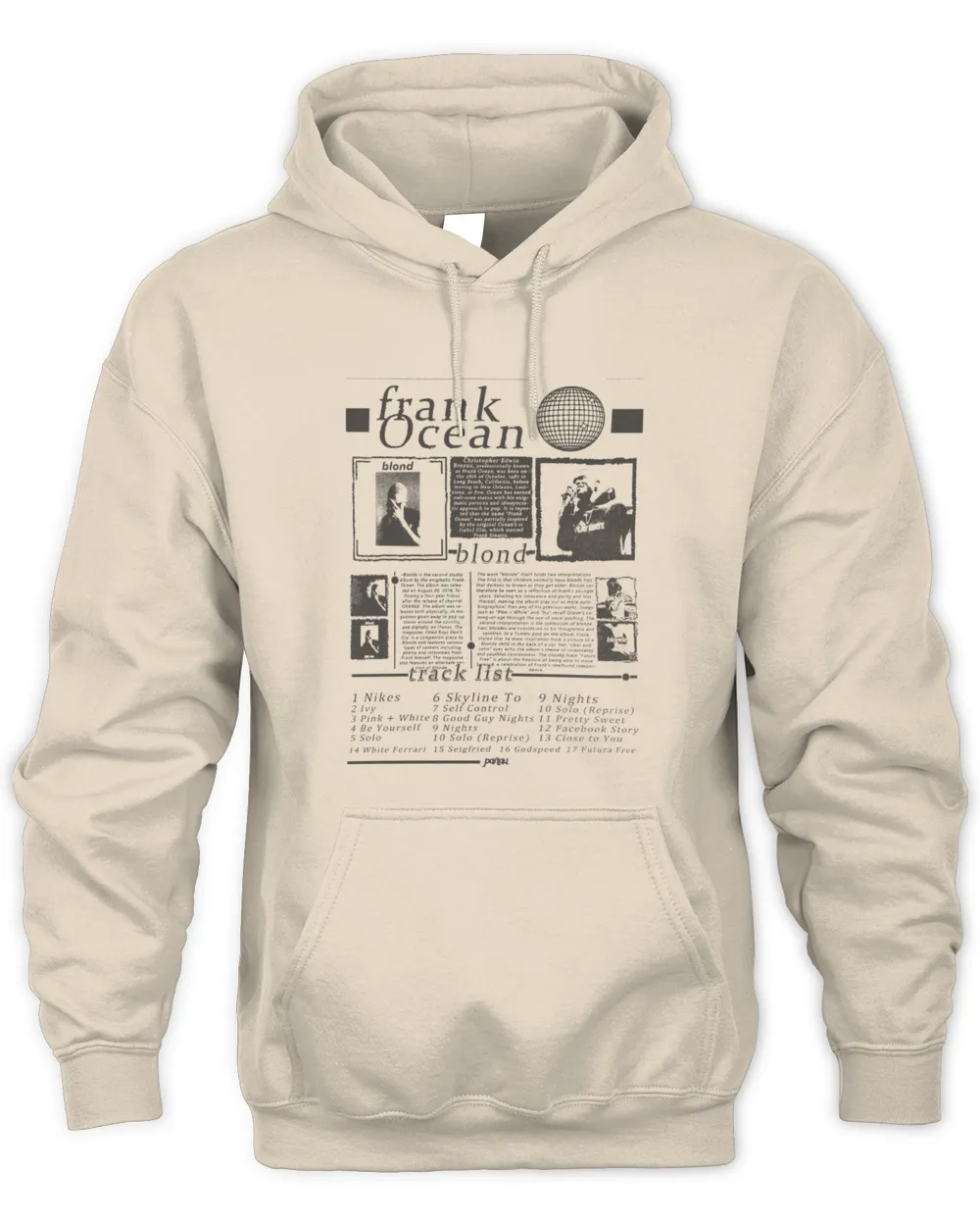 Frank Ocean Blond Shirt – Vintage Blonde Album Tee, Rap Merch & Concert Wear Unisex Hoodie sand s
