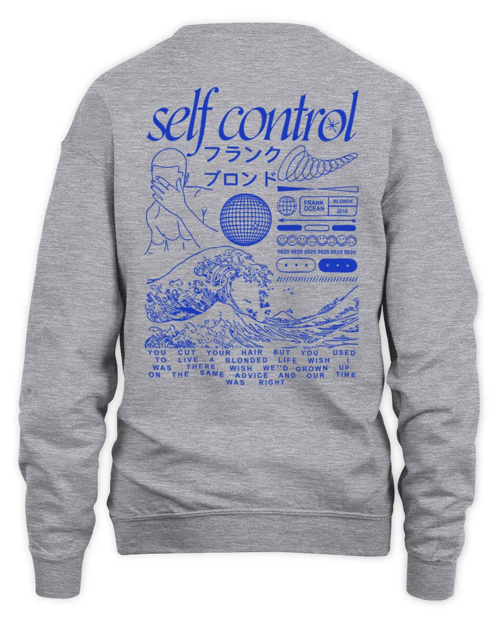 Frank Ocean Blond Self Control Hoodie – Inspired Blonded Album Unisex Sweatshirt Unisex Sweatshirt sport-grey s