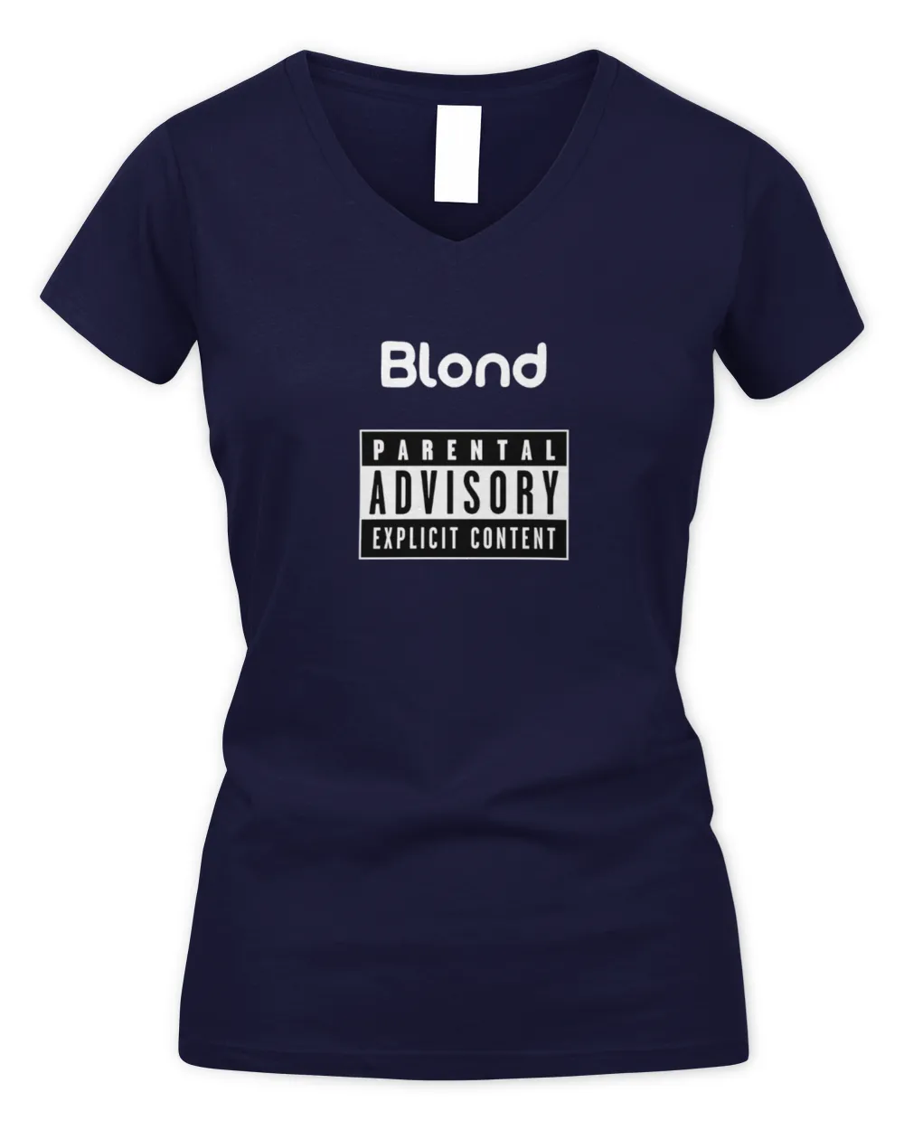 Frank Ocean Hoodie – Minimalist Blond Album Merch, Unisex Streetwear Women's V-Neck T-Shirt navy s