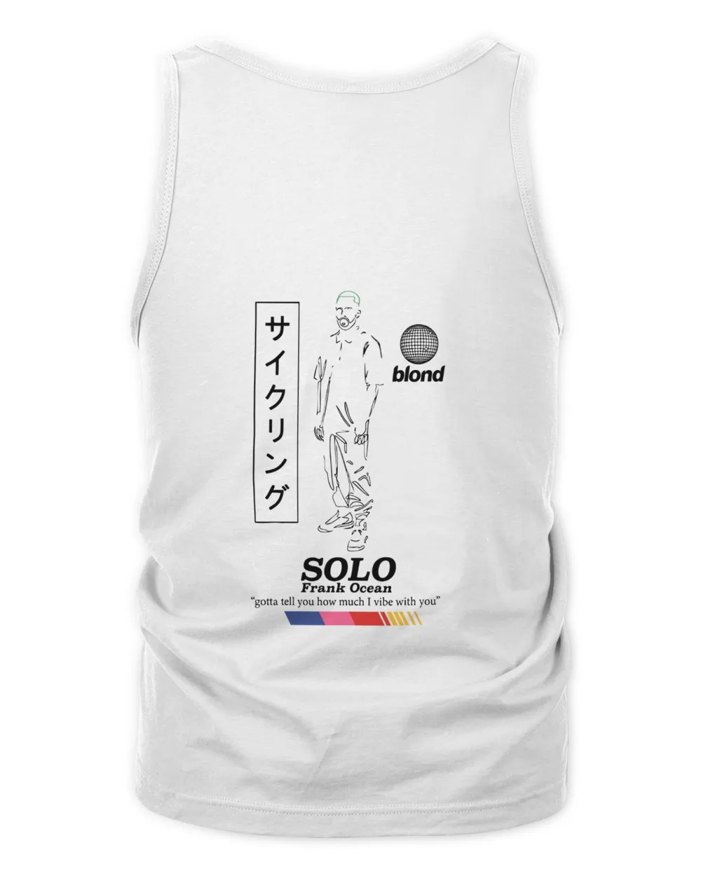 Frank Ocean Solo Hoodie – Blond Album-Inspired Sweatshirt, Ivy Nikes Gift Men's Tank Top white s