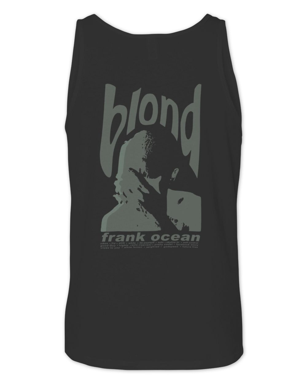 Frank Ocean Inspired Hoodie – Graphic Unisex Rap Concert Sweatshirt Unisex Jersey Tank black xs