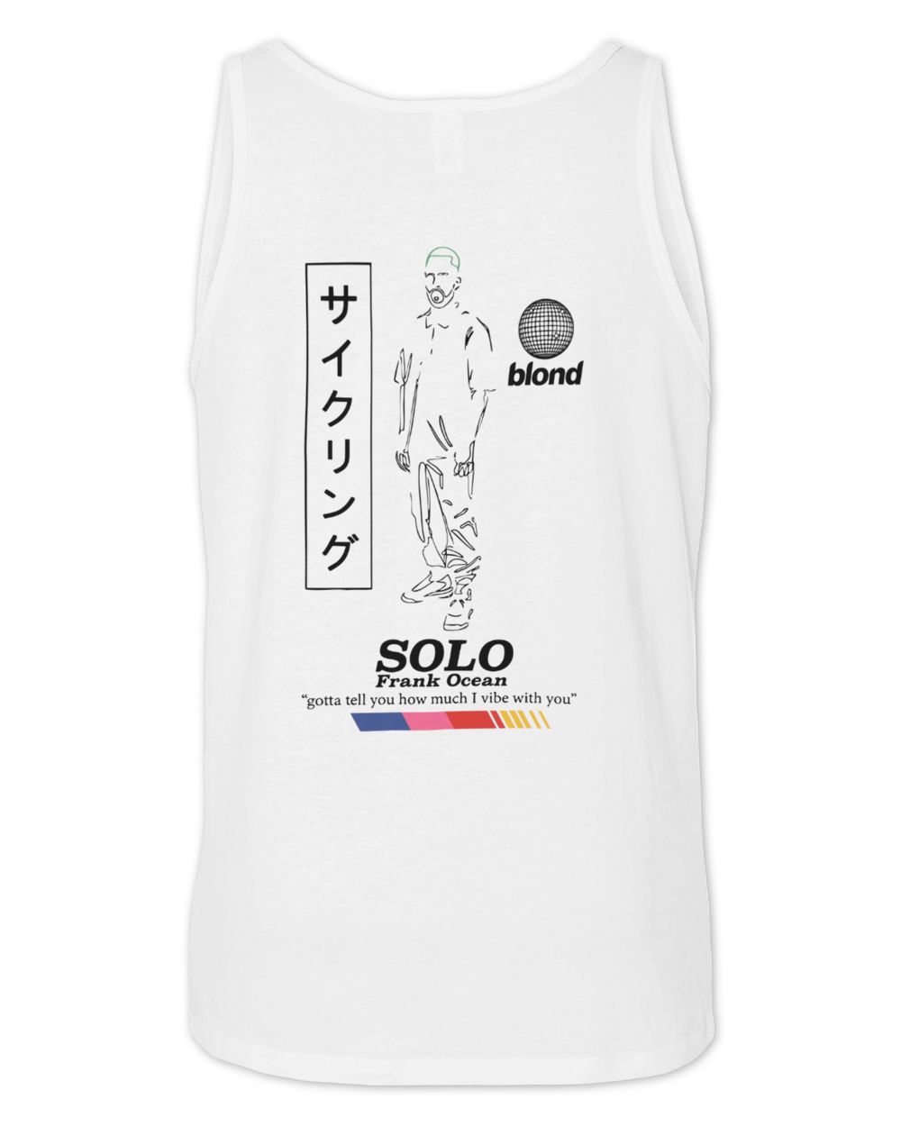 Frank Ocean Solo Hoodie – Blond Album-Inspired Sweatshirt, Ivy Nikes Gift Unisex Jersey Tank white xs