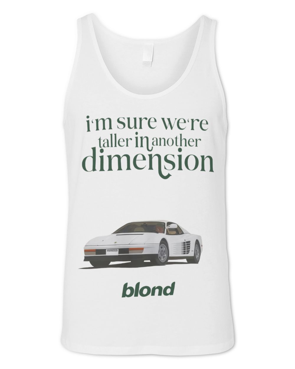 Frank Ocean Blond Sweatshirt – White Ferrari & Channel Orange Album Pullover Unisex Jersey Tank white xs