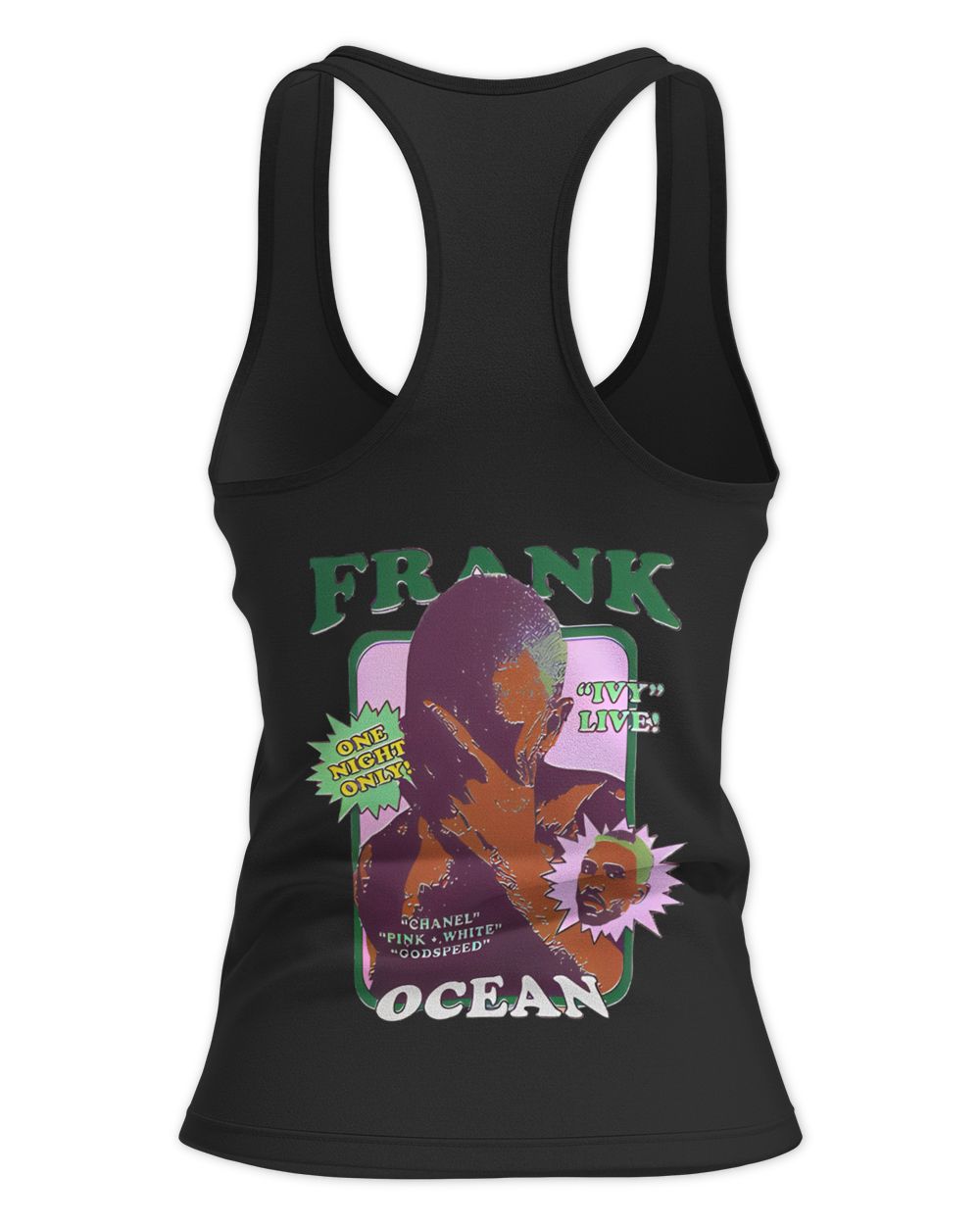 Frank Ocean Ivy Hoodie – Two-Sided Blond Album-Inspired Unisex Sweatshirt Women's Ideal Racerback Tank black xs