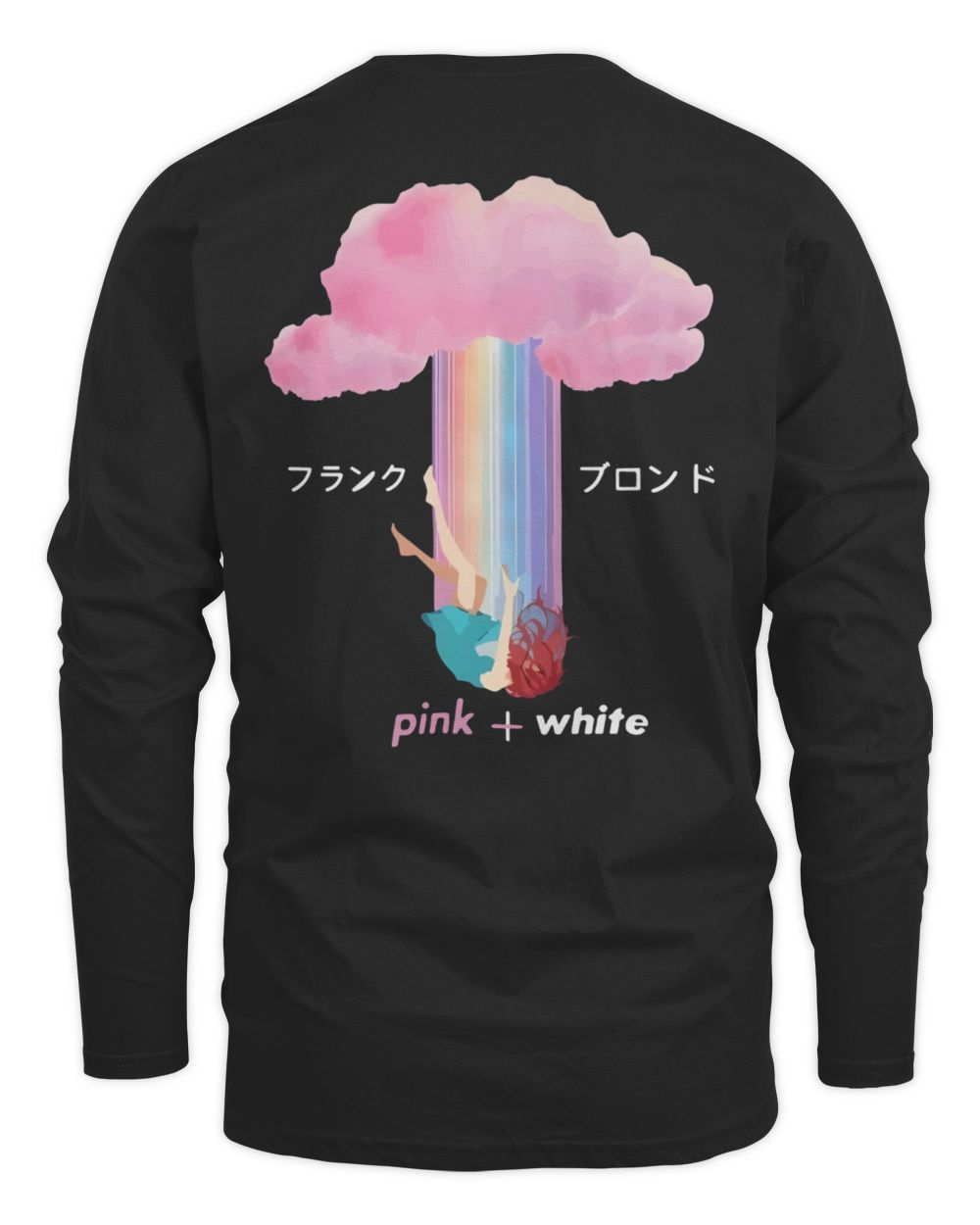 Frank Ocean Blond Hoodie – Pink Vibes Album-Inspired Sweatshirt for Fans Men's Long Sleeved T-Shirt black s