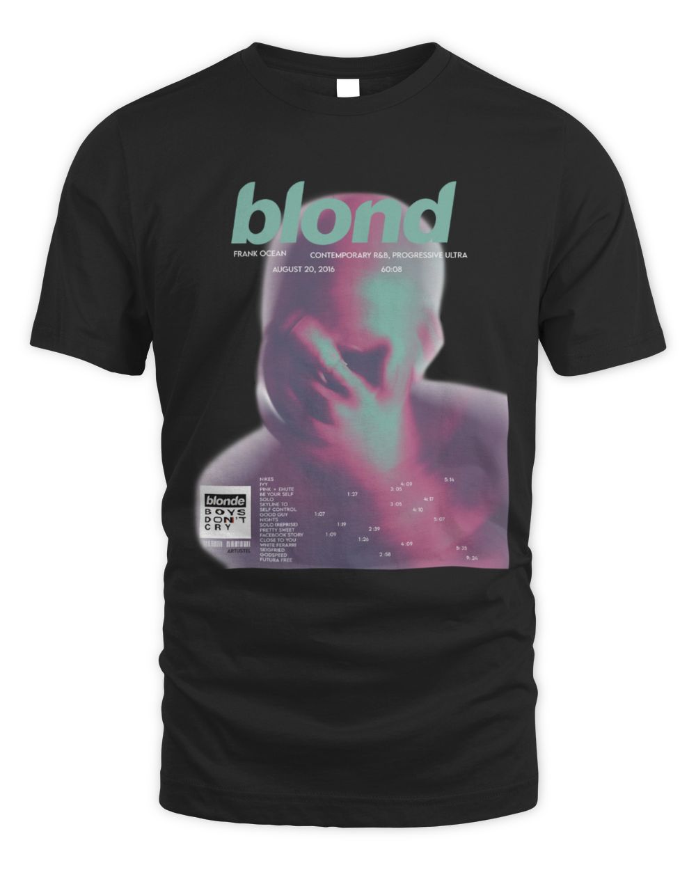 Frank Ocean Blond Shirt – Inspired Blonded Album Graphic Tee, Unisex Merch Unisex Standard T-Shirt black s