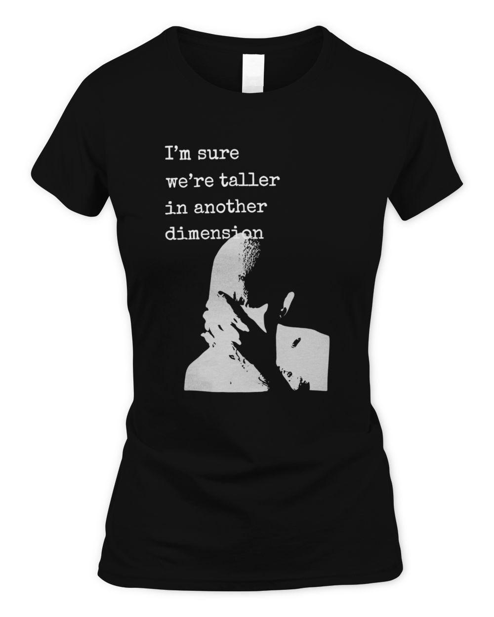 Frank Ocean Hoodie – Blond Sweatshirt with 'Taller in Another Dimension' Quote Women's Soft Style Fitted T-Shirt black s