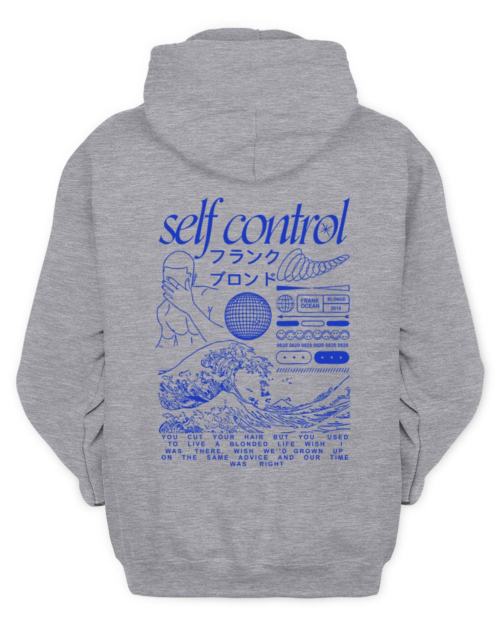 Frank Ocean Blond Self Control Hoodie – Inspired Blonded Album Unisex Sweatshirt Unisex Hoodie sport-grey s
