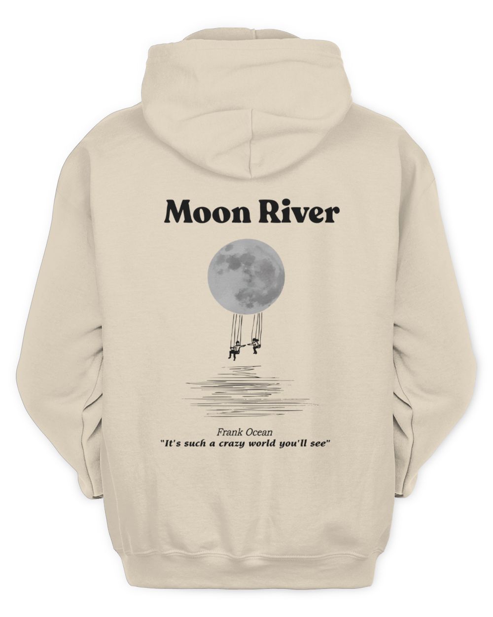 Frank Ocean Blond Moon River Hoodie – Inspired Blonded Album Unisex Sweatshirt Unisex Hoodie sand s