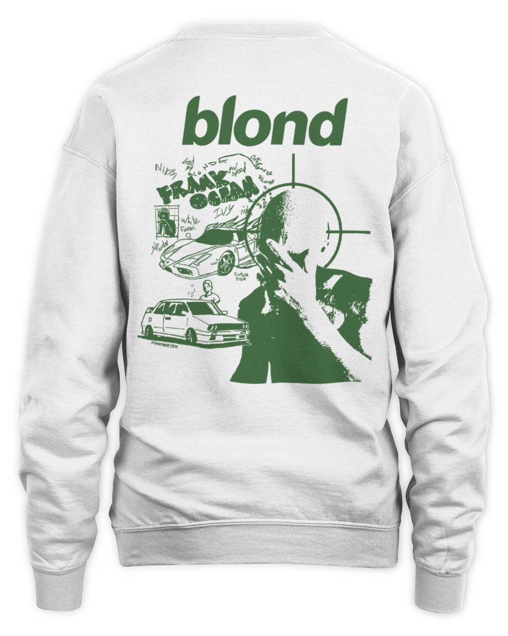 Frank OceanWhite Blonded Hoodie – Two-Sided Unisex Album Hoodie Unisex Sweatshirt white s