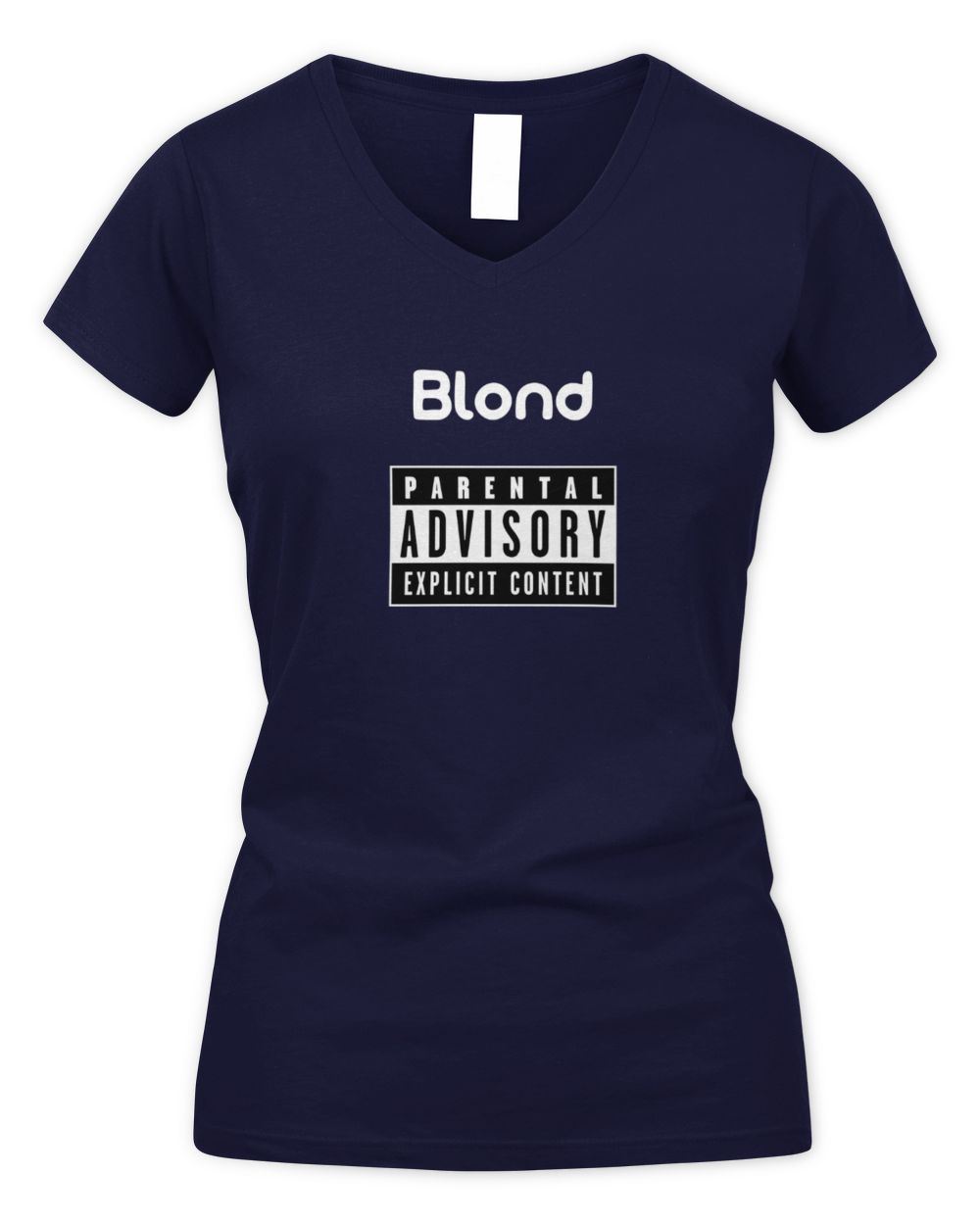 Frank Ocean Hoodie – Minimalist Blond Album Merch, Unisex Streetwear Women's V-Neck T-Shirt navy s