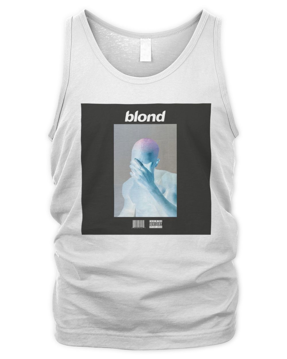Frank Ocean Blond Album Cover Tee – Inverted Graphic Unisex Softstyle Shirt Men's Tank Top white s