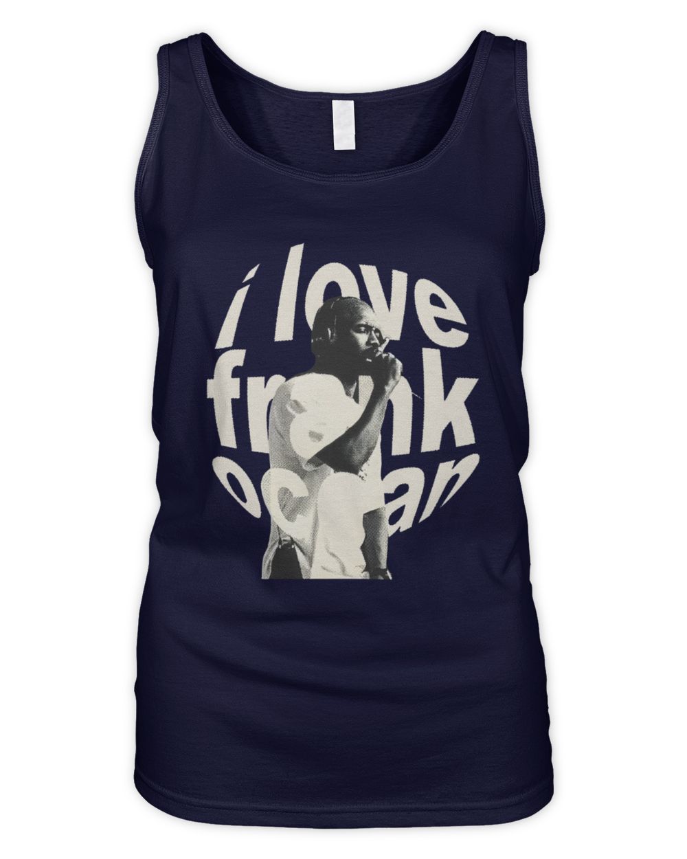 Frank Ocean Tee – Vintage Blonde Album Graphic, Unisex Heavy Shirt Women's Tank Top navy s