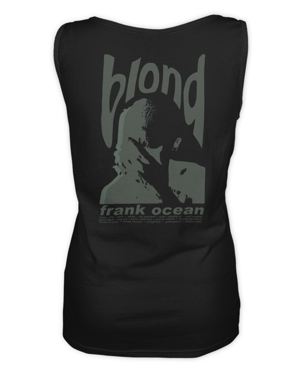 Frank Ocean Inspired Hoodie – Graphic Unisex Rap Concert Sweatshirt Women's Tank Top black s