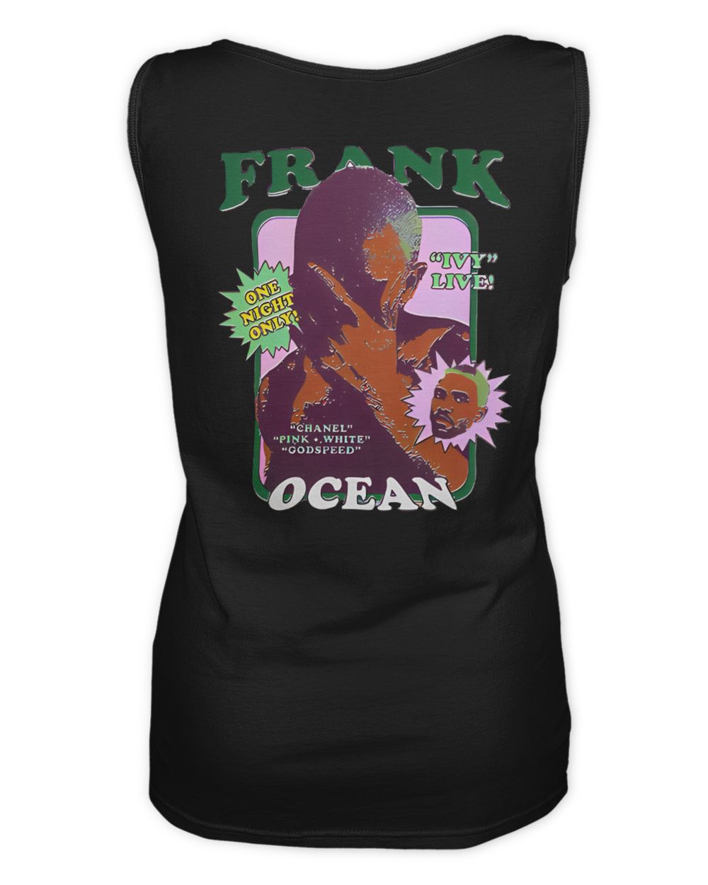 Frank Ocean Ivy Hoodie – Two-Sided Blond Album-Inspired Unisex Sweatshirt Women's Tank Top black s