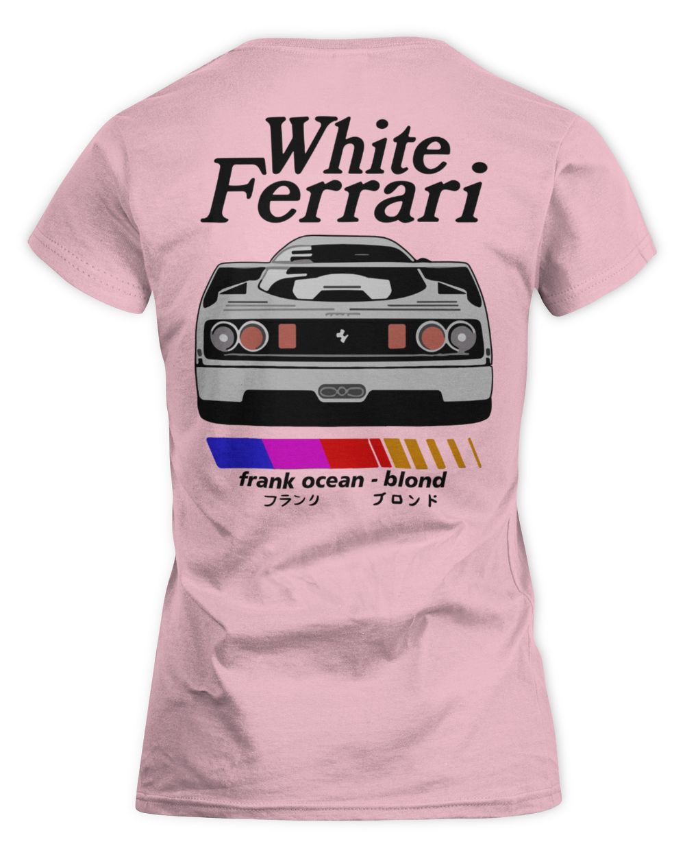 Frank Ocean White Ferrari Hoodie – Blonded Album-Inspired Unisex Sweatshirt Women's Standard T-Shirt light-pink s