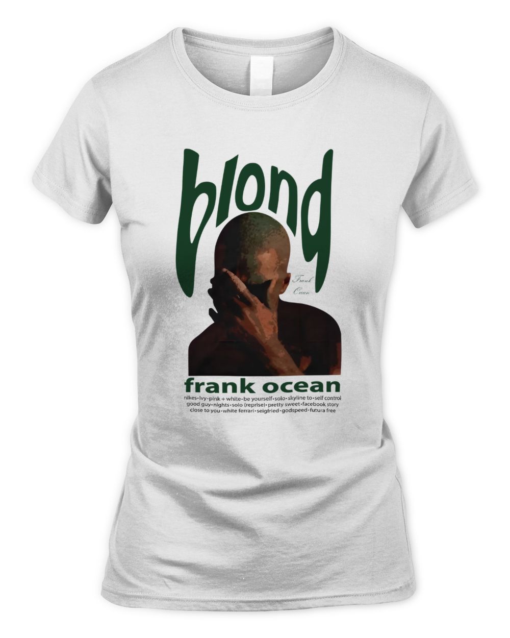 Frank Ocean Music Hoodie – BLONDED Graphic Sweatshirt for Fans Women's Standard T-Shirt white s