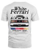 Frank Ocean Blond White Ferrari Tee – Inspired Blonded Album Unisex Shirt Unisex Standard T-Shirt white s