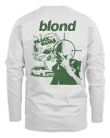 Frank OceanWhite Blonded Hoodie – Two-Sided Unisex Album Hoodie Men's Long Sleeved T-Shirt white s