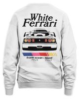 Frank Ocean Blond White Ferrari Tee – Inspired Blonded Album Unisex Shirt Unisex Sweatshirt white s