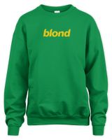 Frank Ocean BLONDED Tee – Vintage Blond Album Merch, Unisex Fan Gift Unisex Sweatshirt irish-green s