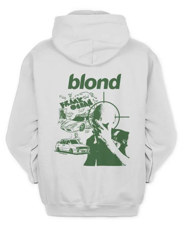 Frank OceanWhite Blonded Hoodie – Two-Sided Unisex Album Hoodie