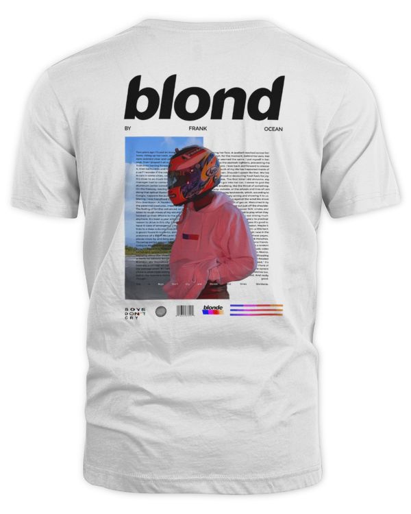 Frank Ocean Blond Motorcycle T-Shirt – 90s Vintage Rapper Merch, Y2K Streetwear