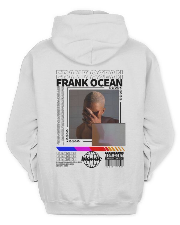 Frank Ocean BLONDE Hoodie – Two-Sided Trendy Blond Album Unisex Sweatshirt
